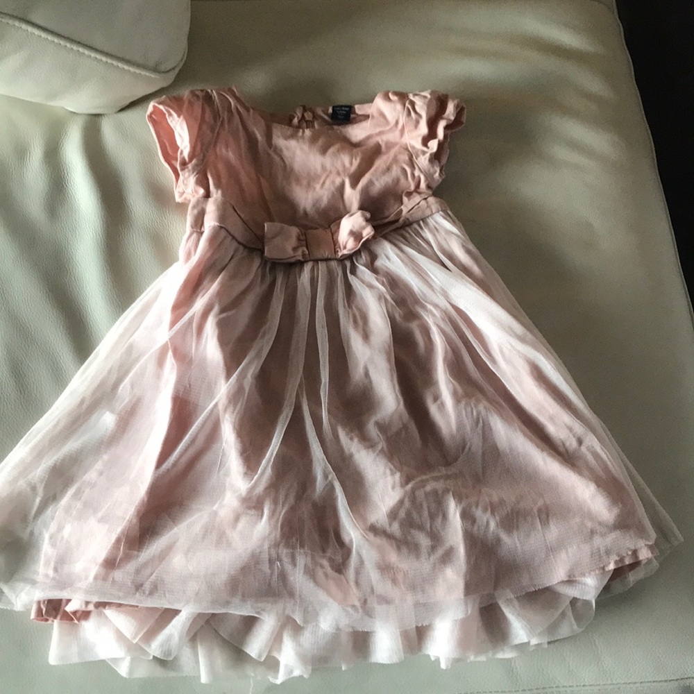 Gap dusty rose dress with bow accent - Picture 1 of 2